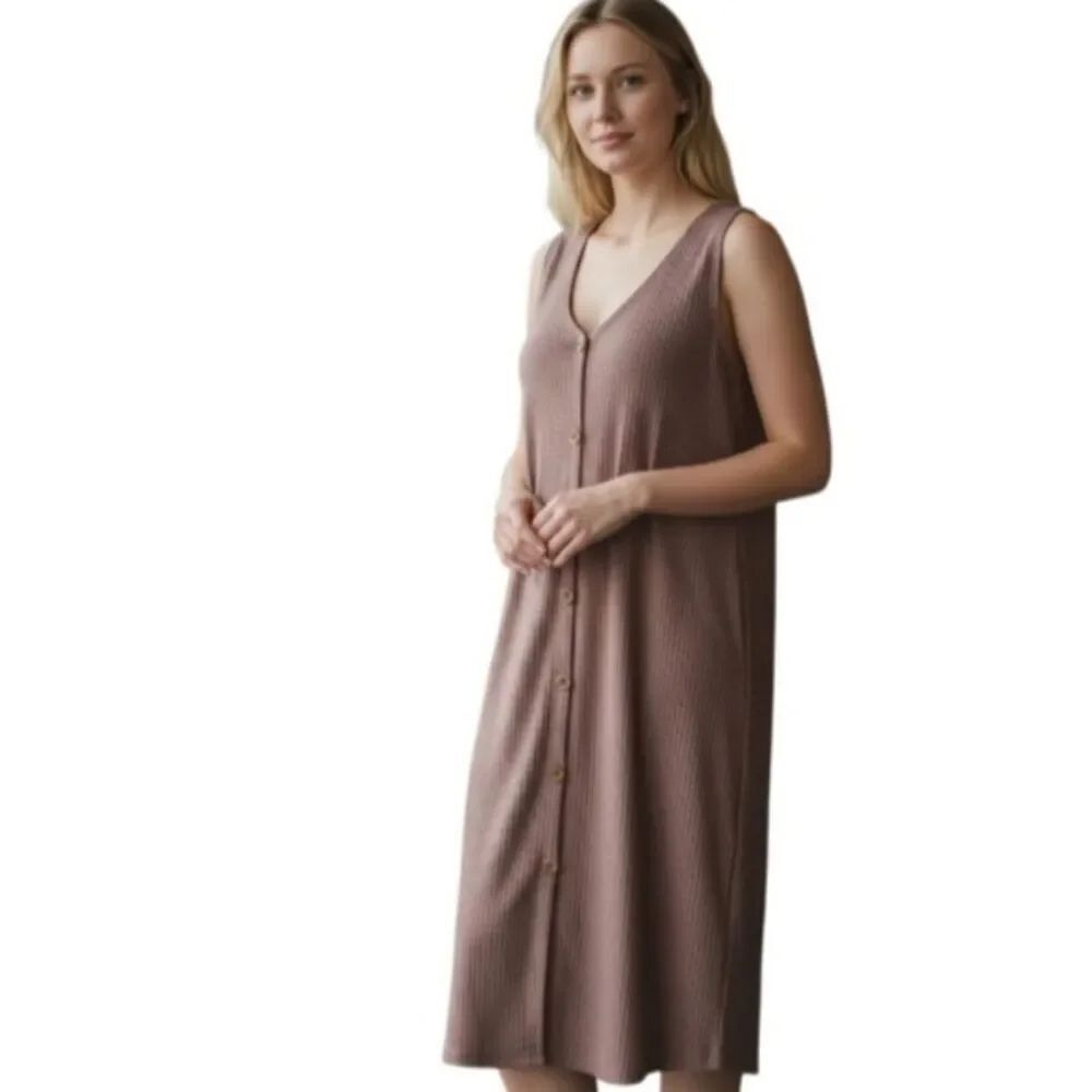 Caution To The Wind Taupe Textured Dress Sz.S EUC.